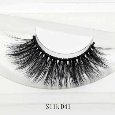 New Thick Soft 3D Silk Black Lash Individual False Eyelashes Extension Makeup Beauty 100% Handmade 1