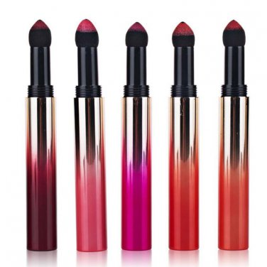 Matte Air Cushion Lipstick Powder Lips Beauty Makeup Tool Long-Lasting Waterproof Smooth Elastic Bit