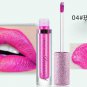 12 color Diamond Metallic Lip Gloss Glitter Metallic Liquid Lipstick Glitter Pearl Color Lipgloss Li