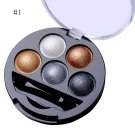 5 Colors Pigment Eyeshadow Palette Eye Shadow Powder Metallic Shimmer Makeup Beauty Profissional Mak
