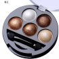 5 Colors Pigment Eyeshadow Palette Eye Shadow Powder Metallic Shimmer Makeup Beauty Profissional Mak