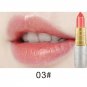 New Fashion Glitter Lip Color Cosmetics Waterproof Makeup Pigment Nude Pink Long Lasting Gold Shimme