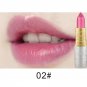 New Fashion Glitter Lip Color Cosmetics Waterproof Makeup Pigment Nude Pink Long Lasting Gold Shimme