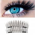 4Pcs 3D Double Magnetic Eyelashes Natural Beauty Full Strip Magnetic Hair Fake Eye Lashes Make Up se