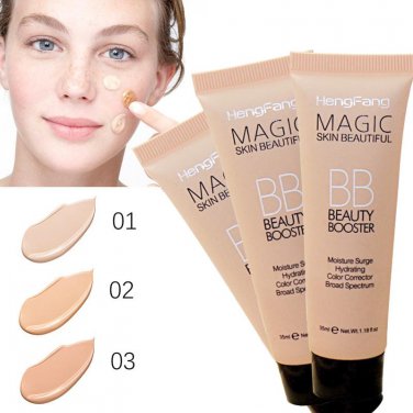 New Brighten Base Makeup Kit Sun Block Long Lasting Waterproof Face Whitening Brand Foundation BB Cr
