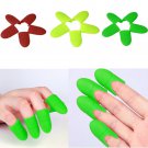 10pcs Silica gel Nail Soak Off UV Gel Art PolishRemover Wrap Cap for Women makeup tools