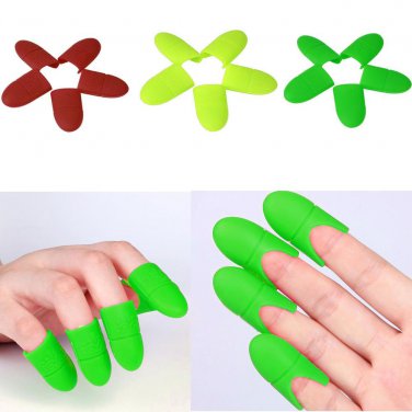 10pcs Silica gel Nail Soak Off UV Gel Art PolishRemover Wrap Cap for Women makeup tools