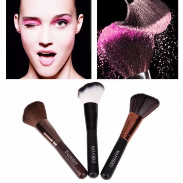 Big Blush Brush Round Angled Wooden Handle Cosmetic Brush Professional Makeup Contour Foundation Pow