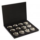 DIY Makeup Eye Shadow Chic Pigment Palette Case 12 Grids Empty Magnetic Eyeshadow Pigment Aluminum P