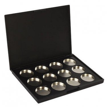 DIY Makeup Eye Shadow Chic Pigment Palette Case 12 Grids Empty Magnetic Eyeshadow Pigment Aluminum P