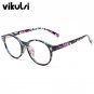 Vintage Round Glasses Men Women Flower Rivet Frame With Clear Lens Glasses Eyewear Retro Female Opti