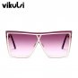 Oversized Sunglasses Women Luxury Brand Designer Vintage Sun glasses Female Flat Top Square Sun Glas