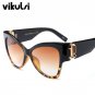 Luxury Cat eye Sunglasses For Women Brand Designer Metal Switch Mirror Sun Glasses Oversized Shades