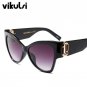 Luxury Cat eye Sunglasses For Women Brand Designer Metal Switch Mirror Sun Glasses Oversized Shades