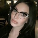 Fashion Luxury Cat Eye Sunglasses Women New Brand Designer Half Frame Crystal Diamond Clear Sun Glas