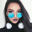 Round Vintage Gothic Steampunk Sunglasses Man Clear Glasses Women Transparent Lens Eyeglasses Specta