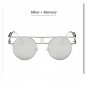 Round Vintage Gothic Steampunk Sunglasses Man Clear Glasses Women Transparent Lens Eyeglasses Specta