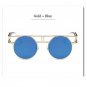 Round Vintage Gothic Steampunk Sunglasses Man Clear Glasses Women Transparent Lens Eyeglasses Specta