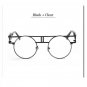 Round Vintage Gothic Steampunk Sunglasses Man Clear Glasses Women Transparent Lens Eyeglasses Specta