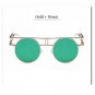 Round Vintage Gothic Steampunk Sunglasses Man Clear Glasses Women Transparent Lens Eyeglasses Specta