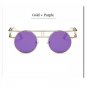 Round Vintage Gothic Steampunk Sunglasses Man Clear Glasses Women Transparent Lens Eyeglasses Specta