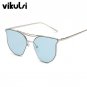 New Luxury Brand Designer Transparent Sunglasses Classic Matel Frame Men Women Cat Eye Clear Sun Gla