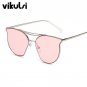 New Luxury Brand Designer Transparent Sunglasses Classic Matel Frame Men Women Cat Eye Clear Sun Gla