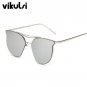 New Luxury Brand Designer Transparent Sunglasses Classic Matel Frame Men Women Cat Eye Clear Sun Gla