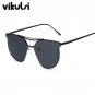 New Luxury Brand Designer Transparent Sunglasses Classic Matel Frame Men Women Cat Eye Clear Sun Gla