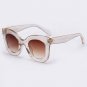 Cat Eye Sunglasses Women Luxury Brand Designer Vintage Sun glasses Female Rivet Big Frame Shades lun