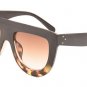 Leopard Sunglasses Women Gradient Lens Sun glasses Men Full Frame Shades Ladies Glasses Oversized Un
