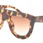 Leopard Sunglasses Women Gradient Lens Sun glasses Men Full Frame Shades Ladies Glasses Oversized Un