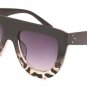 Leopard Sunglasses Women Gradient Lens Sun glasses Men Full Frame Shades Ladies Glasses Oversized Un