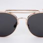 Round Sunglasses Women New Luxury Brand Designer Flat Top Mirror Pink Vintage Sunglasses Men Gafas d