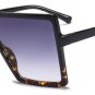 Oversized Sunglasses Women Square Flat Top White Black Big Ladies Shield Sun Glasses Female 2018 UV4