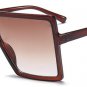 Oversized Sunglasses Women Square Flat Top White Black Big Ladies Shield Sun Glasses Female 2018 UV4