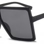 Oversized Sunglasses Women Square Flat Top White Black Big Ladies Shield Sun Glasses Female 2018 UV4