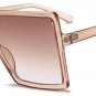 Oversized Sunglasses Women Square Flat Top White Black Big Ladies Shield Sun Glasses Female 2018 UV4