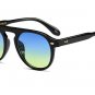 Chic Ladies Square Round Sunglasses Women Yellow Gradient Vintage Sun Glasses For Woman Retro Men Ey