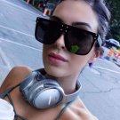 Fashion Rivet Woman Sunglasses Brand Designer Unisex Oversized Sunglasses Female Oversize Eyewear Vi