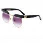 Oversized Round Sunglasses Women Vintage Clear blue pink yellow punk Rimless Sun Glasses Female male
