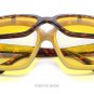 New Clip On Flip up Sunglasses Men Square Oversized Big Black Red Yellow Clamshell Sun Glasses for W