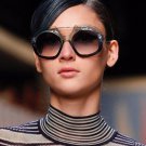 Big Frame Sunglasses Women Brand Designer Round Goggle Sun Glasses Ladies Luxury Pink Shades Gradien