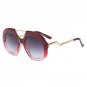 Big Frame Sunglasses Women Brand Designer Round Goggle Sun Glasses Ladies Luxury Pink Shades Gradien