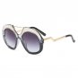 Big Frame Sunglasses Women Brand Designer Round Goggle Sun Glasses Ladies Luxury Pink Shades Gradien