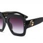 Brand Design Women Luxury Sunglasses Square Frame Female Oversized Sun Glasses Vintage Green Red Eye