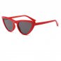 Women Small Cat Eye Red Sunglasses Newest Luxury Brand Black White Cateye Sun Glasses Ladies One Pie