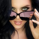 Fashion Women Colour Luxury Flat Top Cat Eye Sunglasses  de sol men Twin Beam Sun glasses Alloy Fram