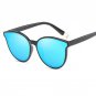 Fashion Women Colour Luxury Flat Top Cat Eye Sunglasses de sol men Twin Beam Sun glasses Alloy Fram