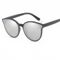Fashion Women Colour Luxury Flat Top Cat Eye Sunglasses de sol men Twin Beam Sun glasses Alloy Fram